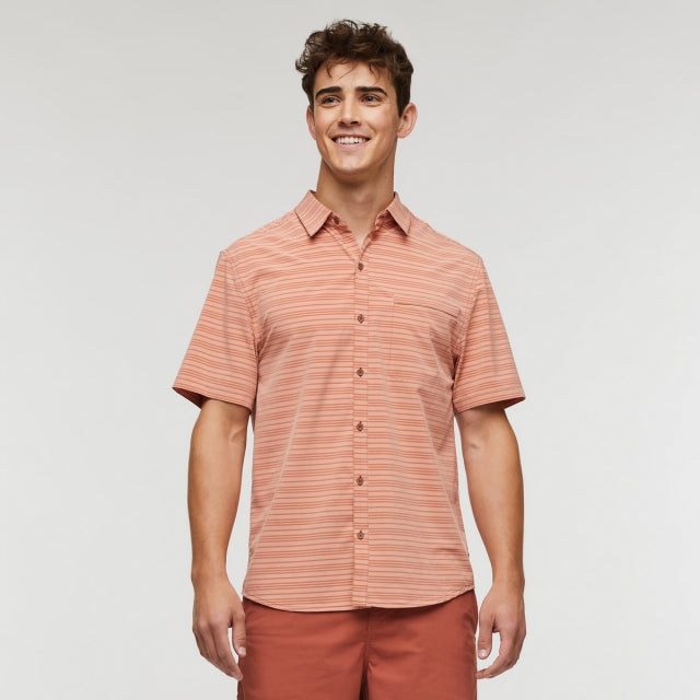 Cotopaxi Mens Cambio Button Up Shirt - Printed FDBRK Faded Brick