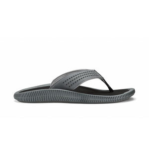Olukai Mens Ulele 6C40 Dark Shadow/Black