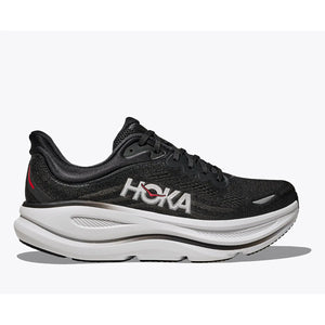 Hoka Mens Bondi 9 Black / Vermillion