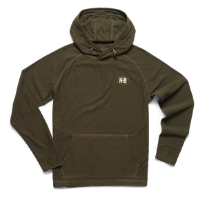 Howler Brothers Mens Palo Duro Grid Fleece Hoodie OAT Oatmeal