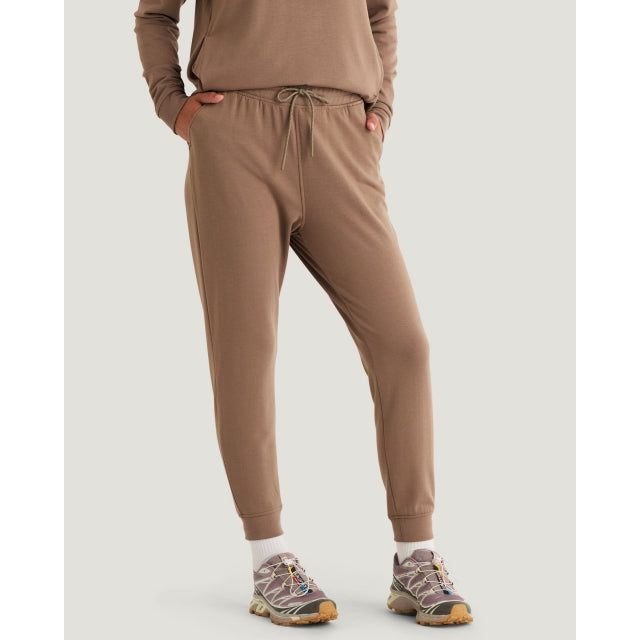 Free Fly Apparel Womens Bamboo Lightweight Fleece Jogger 041 Fossil