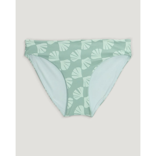 Free Fly Apparel Womens Wavebound Bikini Bottom 826 Sea Scallop Print Ocean ist / M