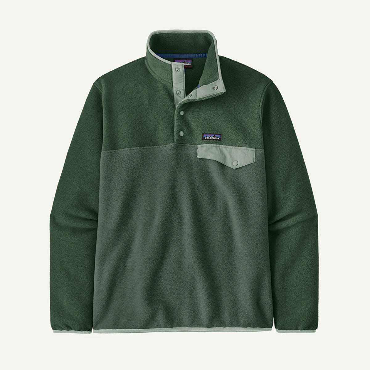 Patagonia Mens Lightweight Synchilla Snap-T Fleece Pullover Canopy Green