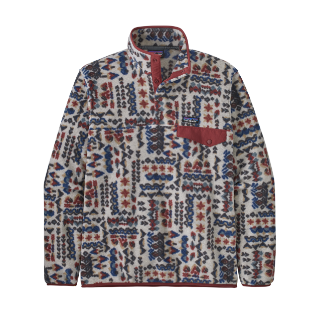 Patagonia Mens Lightweight Synchilla Snap-T Fleece Pullover WAPU Wandering Woods: Pumiceice