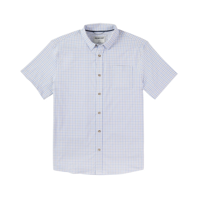 Poncho M The Jubilee Blue/Grey Plaid