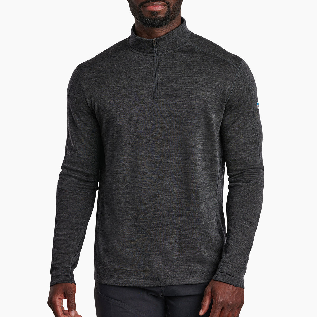 Kuhl Men's Invigoratr Merino 1/4 Zip Carbon