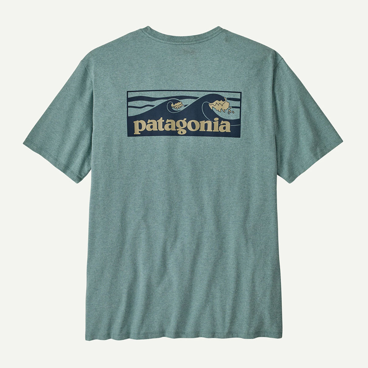 Patagonia Mens Boardshort Logo Pocket Responsibili-Tee Blue Sage