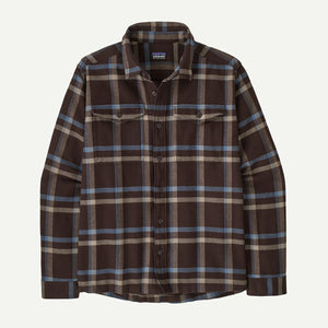 Patagonia Mens Fjord Flannel Shirt Crossing: Den Brown
