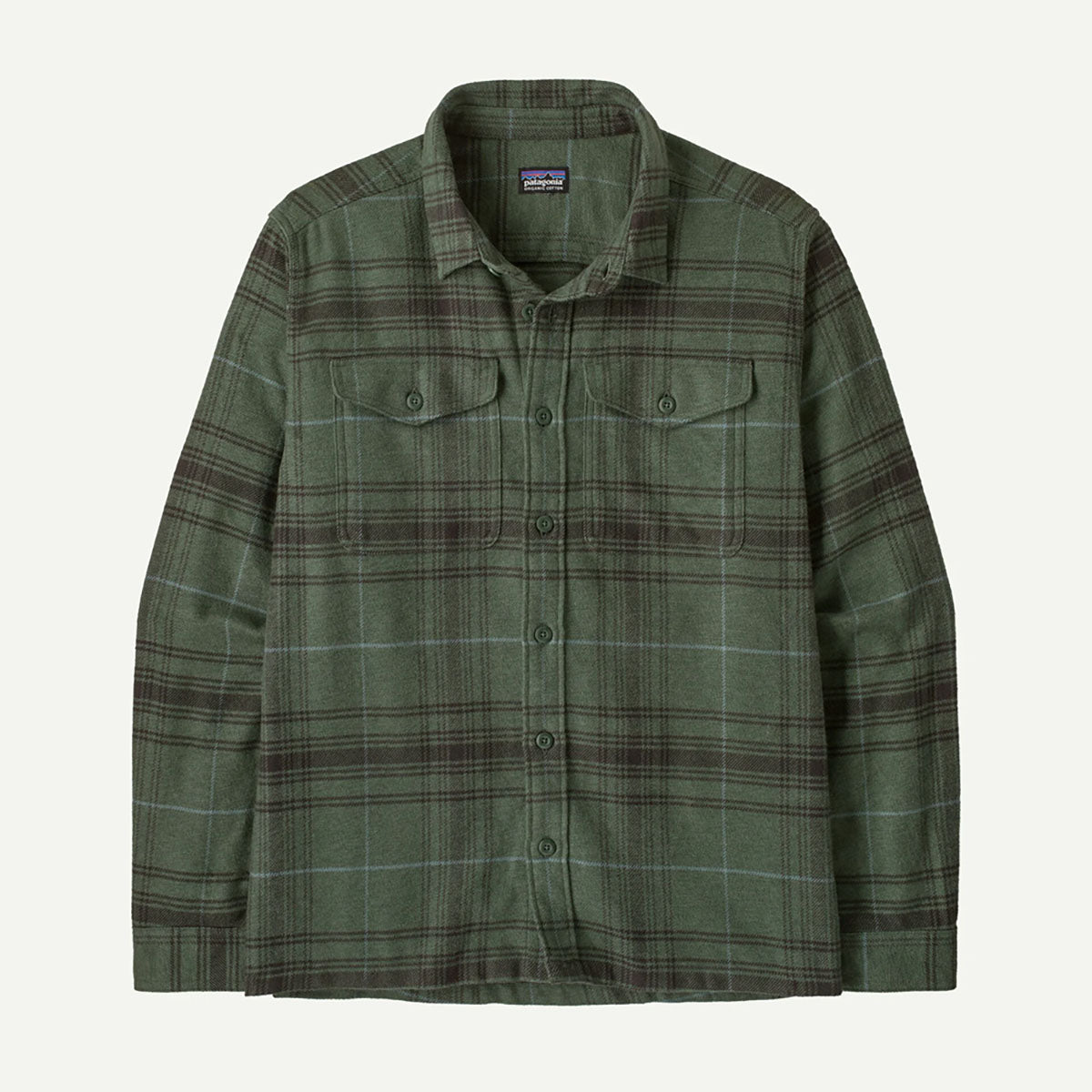 Patagonia Mens Fjord Flannel Shirt Dissolve: Treeline Green