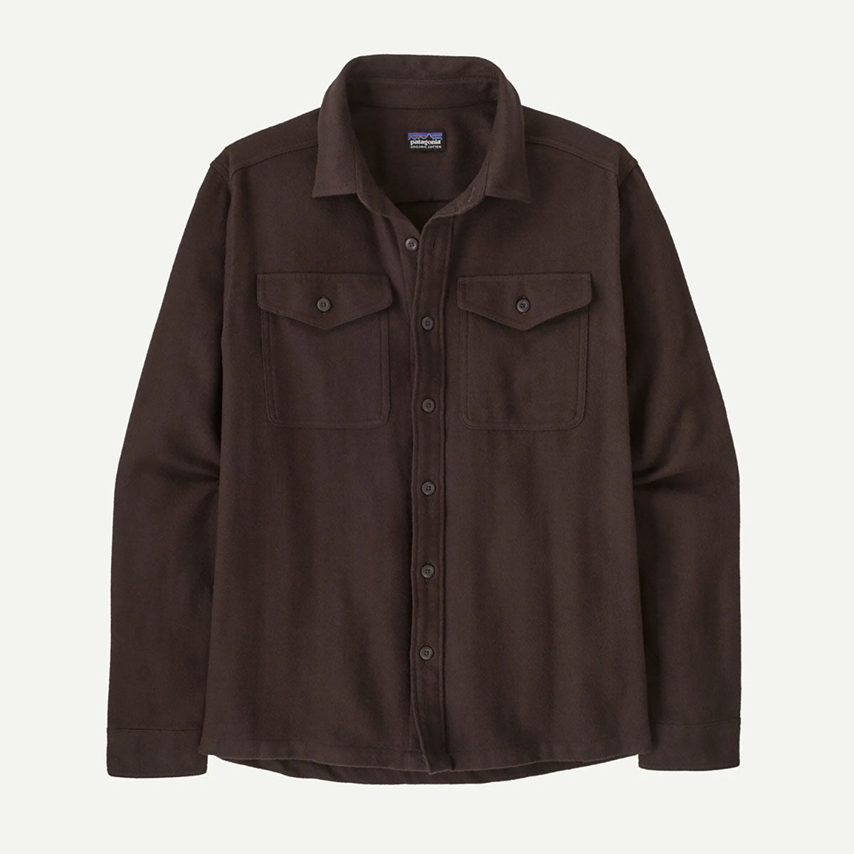 Patagonia Mens Fjord Flannel Shirt Mirror Weave: Den Brown