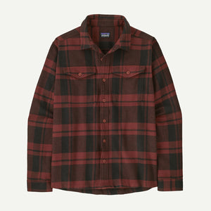 Patagonia Mens Fjord Flannel Shirt Powder: Rusty Red