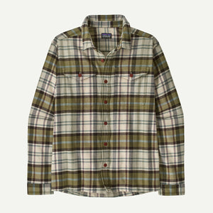 Patagonia Mens Fjord Flannel Shirt Rising Storm: Weathered Stone