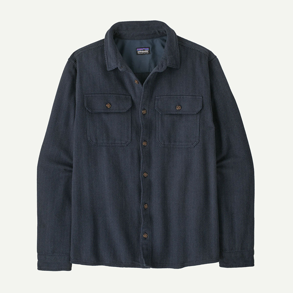 Patagonia Mens Fjord Loft Shirt Mirror Weave: Summit Blue