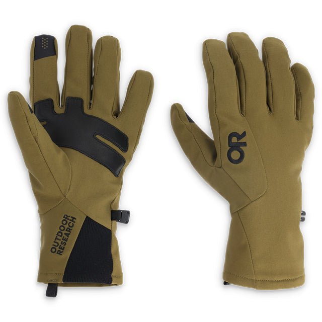 Outdoor Research Mens Sureshot Softshell Gloves Loden