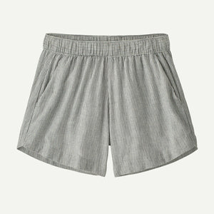 Patagonia Womens Garden Island Shorts - 3 1/2 Solstice Stripe: Smolder Blue