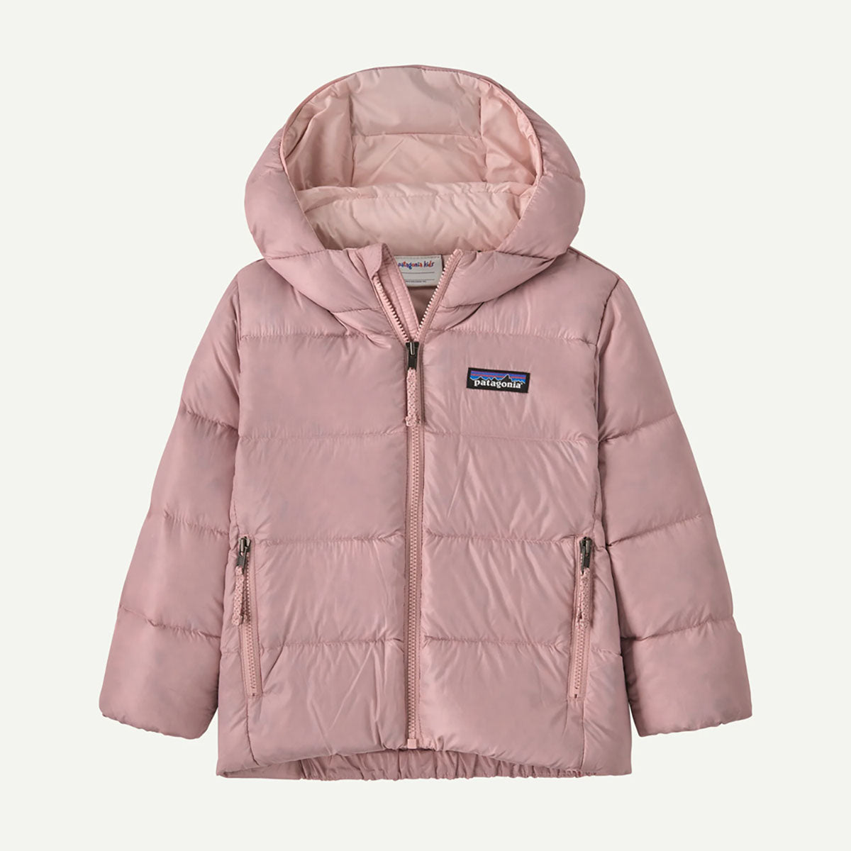 Patagonia Baby Hi-Loft Down Sweater Hoody Fuzzy Mauve