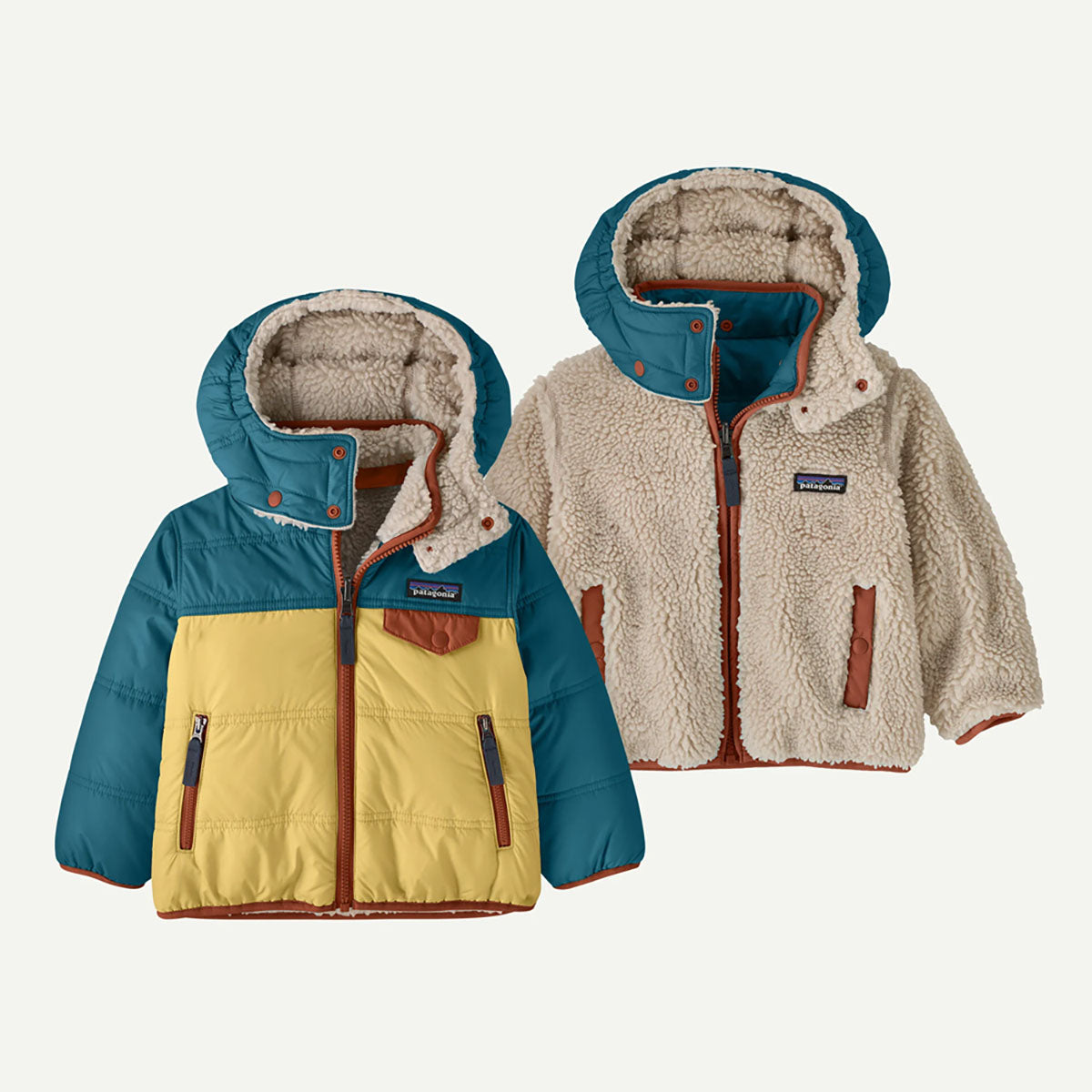 Patagonia Baby Reversible Tribbles Hoody Limestone Yellow