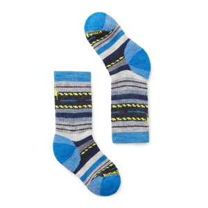 Smartwool Kids' Hike Full Cushion Margarita Crew Socks J96 aguna Blue / L
