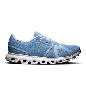 On Running Womens Cloud 6 Chambray | White