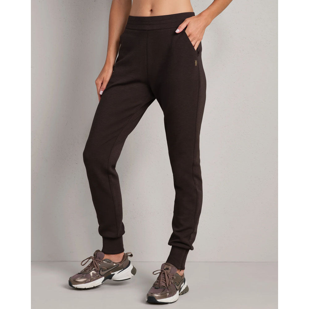 Rhone Womens DreamGlow Zip Jogger Dark Espresso