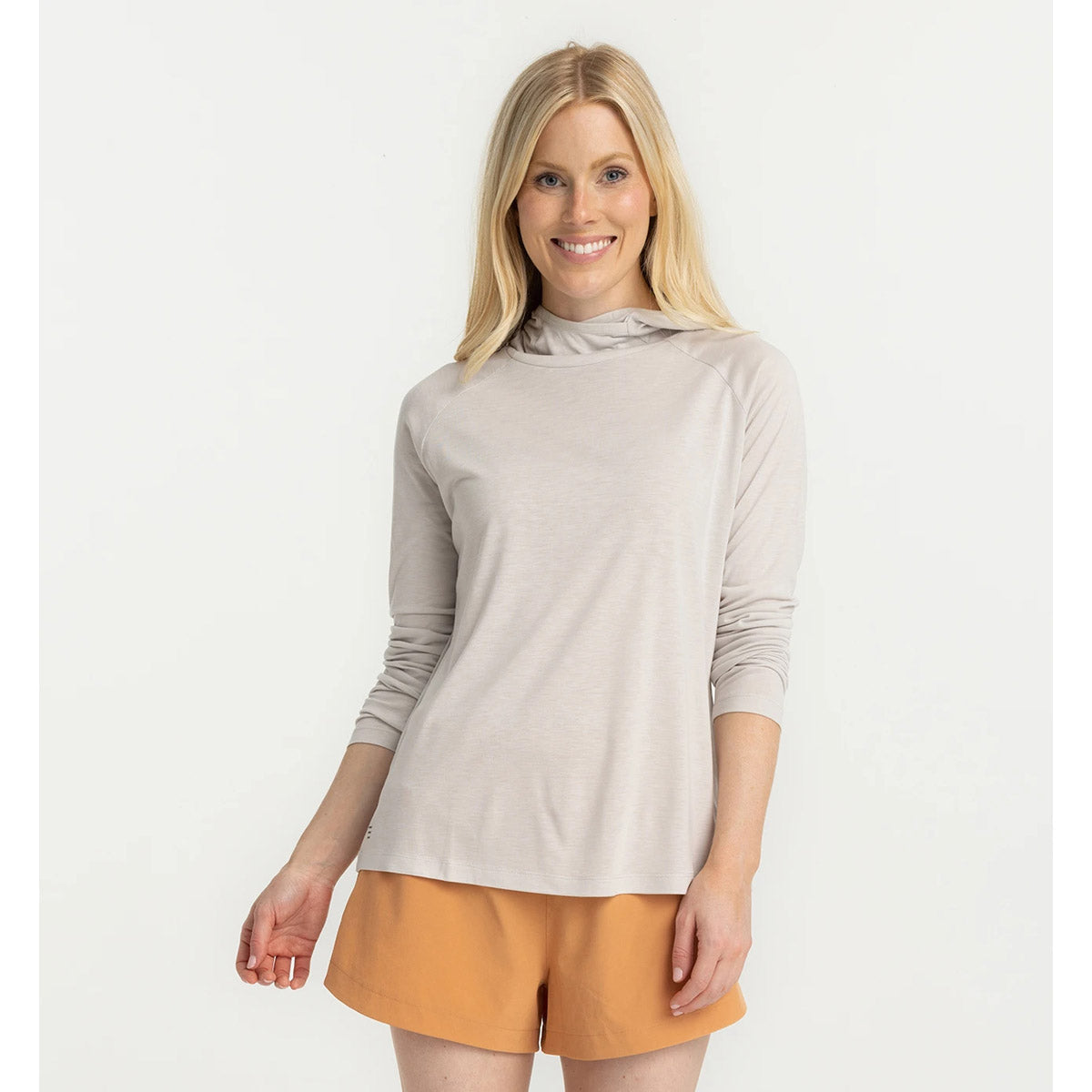 Free Fly Apparel Women's Bamboo Lightweight Hoodie II Cloud Grey