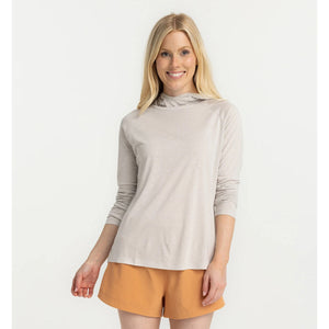 Free Fly Apparel Women's Bamboo Lightweight Hoodie II Cloud Grey