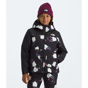 The North Face Girls' Freedom Insulated Jacket TNF Black Winter Flowers Print