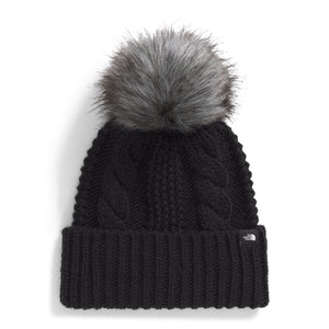 The North Face Kids' Oh Mega Fur Pom Beanie TNF Black