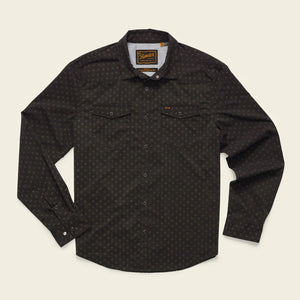 Howler Brothers Mens H Bar B Tech Longsleeve Little Puddles : Antique Black