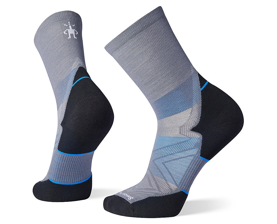 Smartwool Mens Run Targeted Cushion Mid Crew Socks 039 ight Gray / L