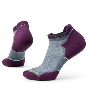 Smartwool Women's Run Targeted Cushion Low Ankle Socks Pewter Blue