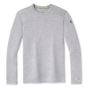 Smartwool Men's Classic Thermal Merino Base Layer Crew Light Gray Heather
