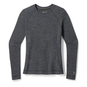 Smartwool Women's Classic Thermal Merino Base Layer Crew Black Dot