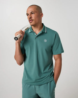 Vuori Mens Short Sleeve Gamepoint Polo 2.0 KCY Dark Cyan