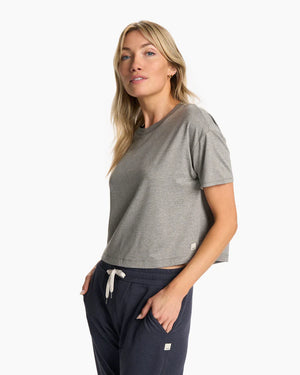 Vuori W Energy Tee HSG Sea Glass Heather