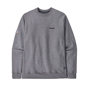 Patagonia Fitz Roy Icon Uprisal Crew Sweatshirt Gravel Heather