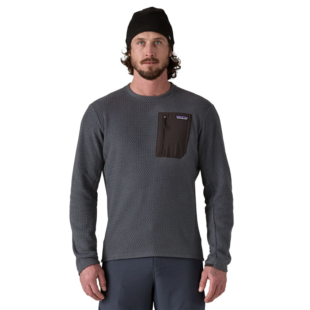 Patagonia Mens R1 Air Crew Smolder Blue