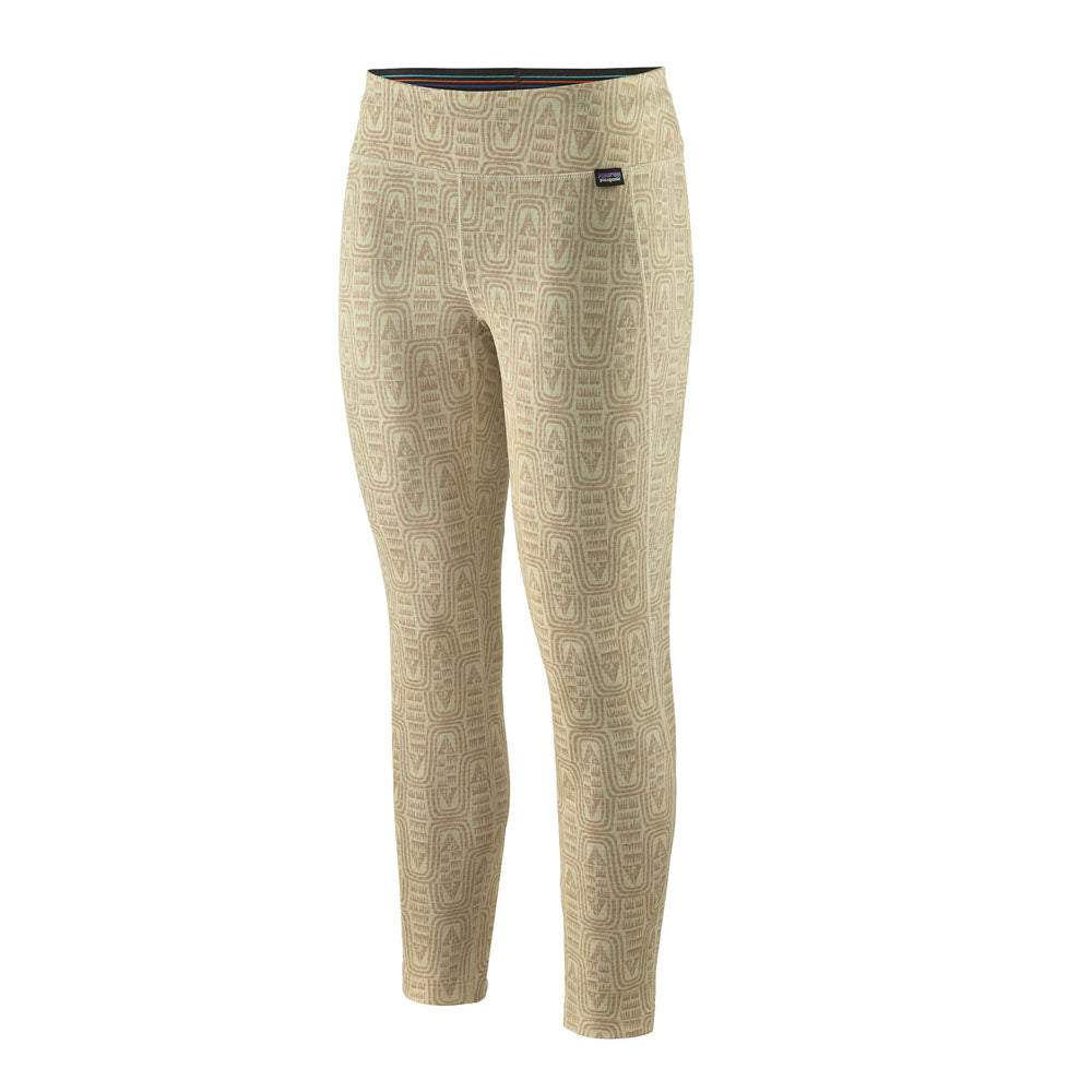 Patagonia Womens Capilene Midweight Bottoms Flow: Dyno White