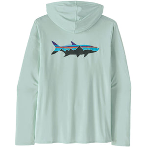 Patagonia Men's Capilene Cool Daily Graphic Hoody Fitz Roy Tarpon: Wispy Green X-Dye