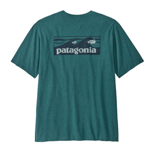 Patagonia Mens Boardshort Logo Pocket Responsibili-Tee Wetland Blue