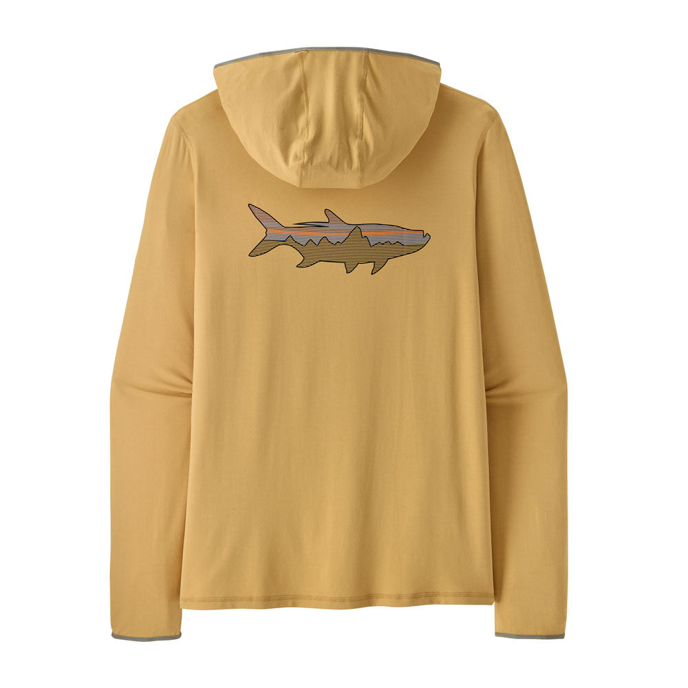 Patagonia Mens Tropic Comfort Natural Graphic Hoody Fitz Roy Tarpon: Beeswax Tan