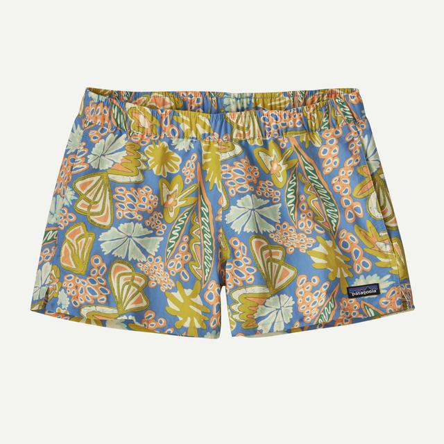 Patagonia Womens Barely Baggies Shorts - 2 1/2 in. FLRA Flourish: Abundant Blue