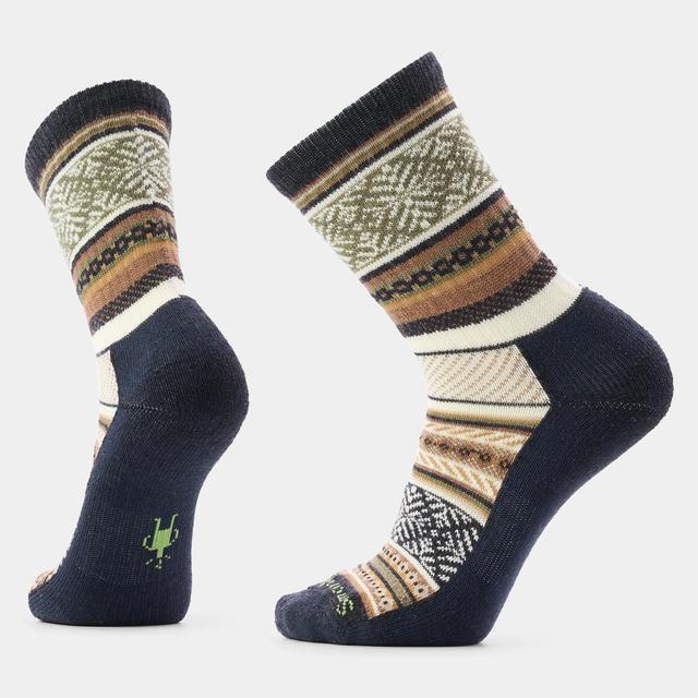 Smartwool Mens Everyday Fair Isle Sweater Crew Socks 003 Charcoal