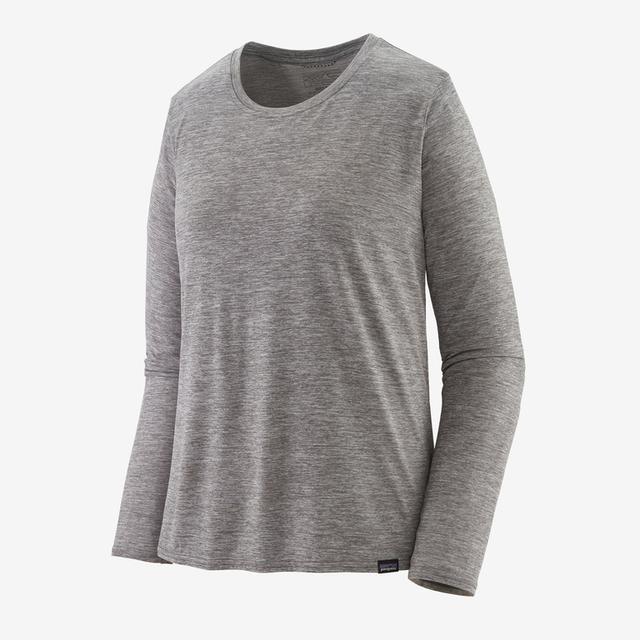 Patagonia W LS Cap Cool Daily Shirt FEA Feather Grey