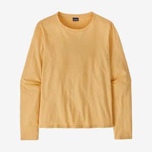 Patagonia W LS Regenerative Organic Certified Cotton Tee BWX Beeswax Tan