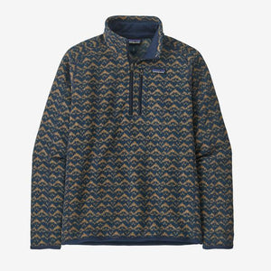 Patagonia Mens Better Sweater 1/4 Zip Mountain Peak: New Navy