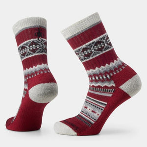 Smartwool Womens Everyday Snowed In Sweater Crew Socks A25 Tibetan Red