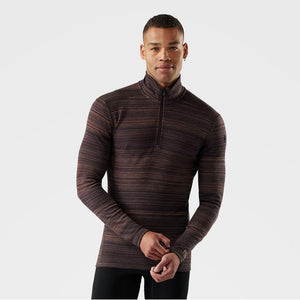 Smartwool M Classic Thermal Merino Base Layer 1/4 Zip Q08 ink Color Shift / M