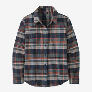 Patagonia Women's Fjord Flannel Shirt ADS Adventurer: Smolder Blue / M