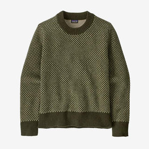 Patagonia Women's Recycled Wool Crewneck Sweater RPNG Ridge: Pine Needle Green